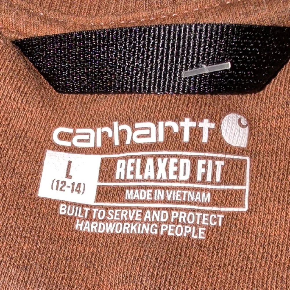 Carhartt Midweight Crewneck Block Logo Sleeve Graphic Sweatshirt Size L Like New - Picture 5 of 5